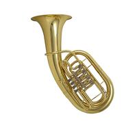 Brass Lacquered Gold 4 Flat Key Baritone Trumpet Brass Instrument With Mouthpiece And Accessories Euphonium Kit