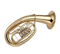 Brass Lacquered Gold Four Flat Key Euphonium B Flat Large Horn Brass Instrument With Mouthpiece Euphonium Kit