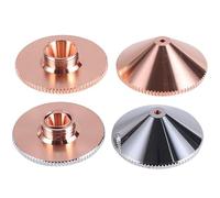 Brass Laser Nozzle for CO2 and Fiber Laser Engraver Cutting Machine Head, Single Layer Design, D28-M11/ D32-M14 H15 Compatibility, Various Caliber Sizes D32-M14_10pcs Double:1.4mm