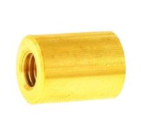 Brass Length 2~40mm Round Extension Hand Nut Column Double Pass Hollow Through Hole Adjustable Nuts M2(L18mm-Tooth depth 8)