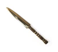 Brass Letter Opener with Decorative Brass Handle, Envelope Opener for School, Home, and Office use