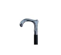 Brass Long Handle Walking Stick Cane Wooden Walking Stick Medieval Replicas Walking Cane Victorian Antique Walking Cane Decorative Design Great Gift Option (Solid Brass Silver Finish Handle)