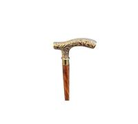 Brass Long Handle Walking Stick Cane Wooden Walking Stick Medieval Replicas Walking Cane Victorian Antique Walking Cane Decorative Design Great Gift Option (Etching Brass Finish Handle)