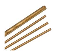 Brass Long Threaded Bar Studs，Threaded Rod Full Solid Allthread Stud Thread M2 .5 M3 M4 M5 M6(M6x250 (5PCS))
