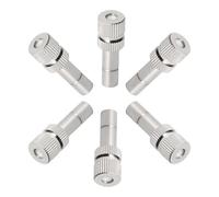 Brass Low Pressure Atomizing Nozzle 8mm Quick Install Mist Sprayer for Home Garden Greenhouse Outdoor Irrigation System 20 Pieces 0.6mm（0.0236in）