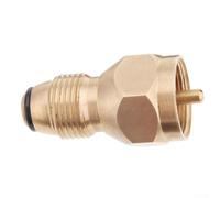 Brass LP Gas Refill Adapter for Coleman 1lb Cylinders Solid Brass Propane Tank Coupler for 1lb Bottles Quick Refill Adapter for Coleman 1lb Gas Tanks 2.5x5.5cm Brass Adapter for LP Gas Cylinder Refill