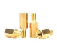 Brass M2 M2.5 M3 M4 M5 Hexagon Washer Screw Threaded Column Isolation Washer(15mm,M3 (20pcs))
