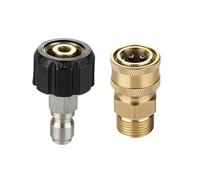 Brass M22 14mm to 1/4 inch, 300 ° F Disconnect kit Pressure Washer, Quick Connect Accessory Adapter