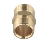 Brass M22 x 1.5mm Male Thread Adapter Connector for High-Pressure Washers - Compatible with, for Nilfisk & Most M22-Fit Pressure Washer H