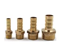 Brass Male Barb Hose Tail Fitting Fuel Air Gas Water Hose Oil 4m-12m 1/8'' 1/4'' 1/2'' Pneumatic Connector Connect Socket Plug Parts & Connectors(1/2",Tube 6mm)