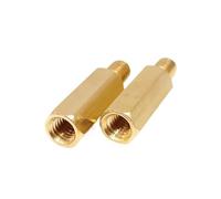Brass Male Female Hex Threaded Pillar PCB Standoff | M2x4-36mm L+3mm 20/30 Pcs: PCB Motherboard Mounting(M2x8mm 3mm 30pcs)