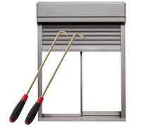 Brass Manhole Lifting Tools with Anti-Slip Rubber Handle, Essential Risers for Storm Drains and Septic Tank Access, Durable Shutter Removal Solution