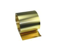 Brass Metal Sheet roll， Gold Brass Sheet Roll 1 Meter Thickness 0.1-0.5mm Width 20-100mm H62(0.3mm Thick,Length 1METER-100MM)