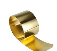 Brass Metal Sheet roll， H62 Brass Sheets 200x1000mm Thickness 0.02-1mm(0.5x200x1000mm)