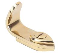 Brass Metal Thumb Rest ,Universal Saxophone Finger Rest for Soprano Alto Tenor Saxophone ,Ergonomic Design with Curvature Back ,W27 Model ,Gold ,Suitable for Saxophone General