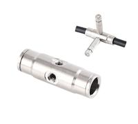 Brass Micro Mist Nozzle, High Pressure Brass Misting Nozzles 3/8" Connector for Outdoor Cooling 2pcs 90° Quick-Connect Straight Double