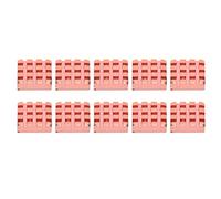 Brass Mini Heat Sink Radiators P14 x 4 x 14 mm, Thermal Conductive Adhesive Attached, Compact Brass Heat Dissipation Sinks for Routers, CPUs, PCBs and Electronic Components