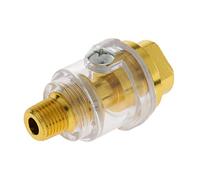 Brass Mini in Line Oiler Lubricator for Pneumatic Tool Air Compressor 1/4"