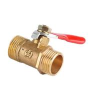 Brass Mini Shut Off Ball Valve 1/8" 1/4'' 3/8'' 1/2'' Female to Male Threaded Air Water Flow Control Plumbing Fitting(1/4",Female-Male)