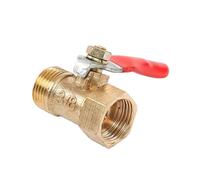 Brass Mini Shut Off Ball Valve 1/8" 1/4'' 3/8'' 1/2'' Female to Male Threaded Air Water Flow Control Plumbing Fitting(1/2")