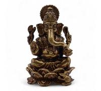 Brass Miniature Ganesha Statue - 49mm, 52G, Handcrafted Indian Art