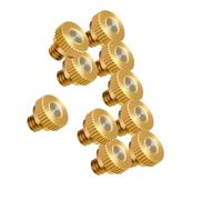 Brass Misting Cooling Nozzles, Tap Water Low Pressure Atomizing Sprayer, 0.3mm Orifice, for Plant Irrigation Dust Suppression 10Pcs Thread Length 9.5mm 0.2mm