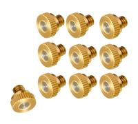 Brass Misting Nozzle, 0.012"/0.3mm Orifice 10/24 UNC Replacement Mister Nozzles Plug Mister Heads for Garden Patio Outdoor Cooling System Low-Pressure 30 Pieces aperture0.7mm