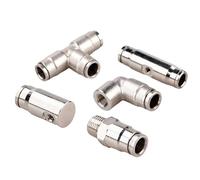 Brass Misting Nozzle Connectors | Leakproof Tight Fit Hardware - 1/8 Inch Garden High Pressure Misting Connectors Kit,for Agricultural Cooling Environmental Humidification