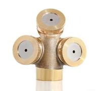 Brass Misting Nozzle for Efficient Garden Cooling Adjustable Design for Optimal Irrigation (3 Holes)
