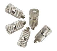 Brass Misting Nozzle, High Pressure Brass Misting Nozzle Adjustable 0.1-1.0mm Orifice 10/24 UNC 5PC