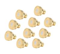 Brass Misting Nozzle,Replacement Mister Nozzles Plug Mister Heads for Garden Patio Outdoor Cooling System Low-Pressure 20 Pieces aperture0.7mm