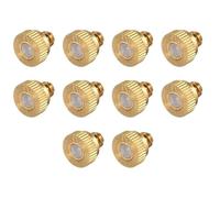 Brass Misting Nozzles, Heavy Duty 10/24 UNC Screw Thread Misting Nozzle Plug for Outdoor Spray Cooling System/Patio Mist System/Dust Control 30 Pieces aperture0.7mm