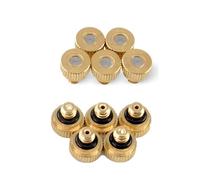 Brass Misting Nozzles, Heavy Duty Screw Thread Misting Nozzle Plug for Outdoor Spray Cooling System/Patio Mist System/Dust Control 10 Pieces aperture0.7mm