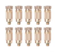 Brass Misting Nozzles,Patio Cooling System,Metal Atomizing Spray Heads,316 Thread,Fine Fog for Garden Watering,Large-Scale Irrigation,10 Pack