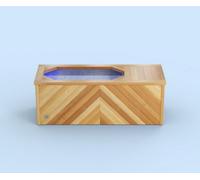 Brass Monkey Compact Ice Bath Herringbone Natural Cedar