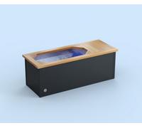 Brass Monkey Compact Ice Bath Natural Cedar With Anthracite Grey