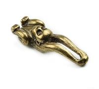 Brass Monkey Figurine Small Animal Statue Ornament Home Office Desk Decor
