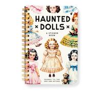 Brass Monkey Haunted Dolls - Sticker Book with 18 Pages of Traditional Vintage Inspired Haunted Doll Stickers and 2 Pages of Puffy Stickers