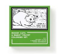 Brass Monkey Moody Cats Magic Velvet Coloring Set
