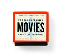 Brass Monkey Poorly Explained Movies - Holiday Edition Party Game with 300 Cards Featuring Uniquely Terrible Descriptions of Movies, Suitable for 2-8 Players