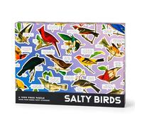 Brass Monkey Salty Birds - 1000 Piece Jigsaw Puzzle Featuring Vintage Inspired Illustration Of Bird Art With Funny Quotes