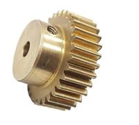 Brass Motor Rack Straight Spur Gear， Brass Spur Gear With Step 0.3 Module 60 Teeth Multiple Bore Sizes M3 Screw(5mm bore)