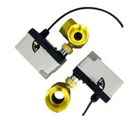 Brass Motorized Ball Valve 3-Wire 2-Control Electric Actuator DC12-24V 3 Ways /2 Way DN15 DN20 DN25 DN32 DN40 with Manual Switch(DN50,DC12-24V_2 Way)