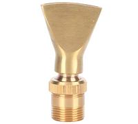 Brass Narrow Fan Jet Fountain Nozzle, Adjustable Fan Shaped Water Spray Head, Resistant Brass Sprinkler for Garden Pond, Amusement Parks, Museums and Libraries (4 Points Inner Thread + 6 Points