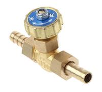 Brass Needle Valve, 8mm Hose Barb Thread 2-Way Straight Regulating Valve For Water Oil Air,1pcs