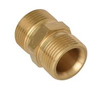 Brass Nilfisk Extension Connector Adapter for Having Washers - M22 14mm for Coupler Male Thread 15mm Female to Heavy-Duty Swivel Fitting Compatible High-Pressure Hose(B)