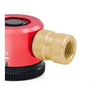 Brass Nitrogen Flushing Tool for HVAC Systems - Ergonomic Quick-Connect Air Tool Fitting with Rinse/Solder/Shut-Off Modes, 11 x 7 x 5 cm, Compat