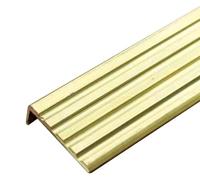 Brass Non-Slip L-Shaped Stair Nosing Trim - Durable Edge Protector for Indoor & Outdoor(30x10mm(1.18"x0.39"))