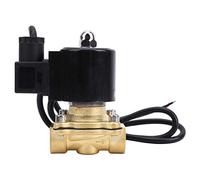 Brass Normally Closed Solenoid Valve, Direct Acting 2 - Way Valve with Coil, G1/2in Female Thread for Air Water Oil, 0-1.0 MPa Operating Pressure (DC24V)