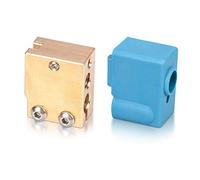 Brass Nozzles ，3D Printer Parts V6 Heater Block High Quality Silicone Sock for Nozzle 1.75MM Extruder